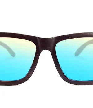 lunettes de soleil Martin Black en bois d'ébène : Accessoire durable, montures de soleil masculines avec verres anti-UV et design moderne.