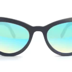Accessoire glamour, lunettes papillon écologiques en bois d'ébène