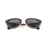 Monture légère Mansfield en bois d’ébène pour visages ronds, style raffiné et rétro