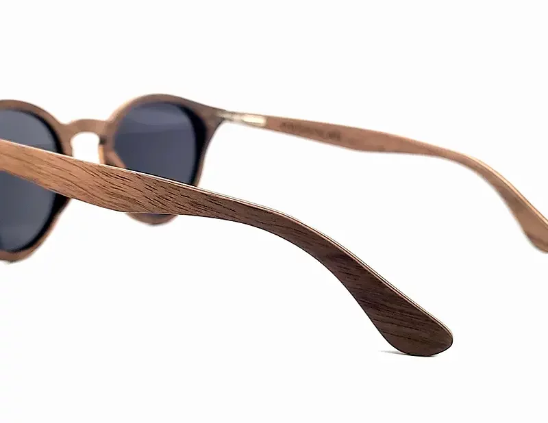 Lunettes en bois Harrisson Grey avec protection solaire UV400 catégorie 3.
