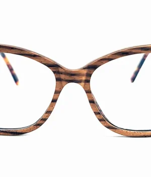 Lunette de vue en bois zebrano