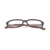 Lunettes en bois de noyer rectangulaire du modèle Syrma