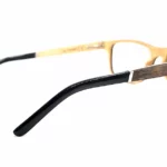 Nos lunettes de vue en bois optique rectangulaire du modèle Andros