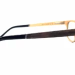 Prise de vue des lunettes de vue en bois rectangulaire Andros