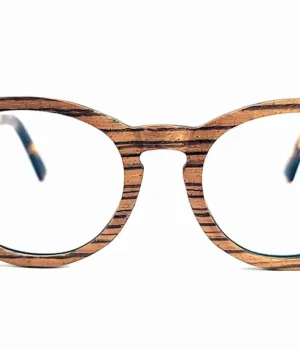 Lunette de vue en bois zebrano