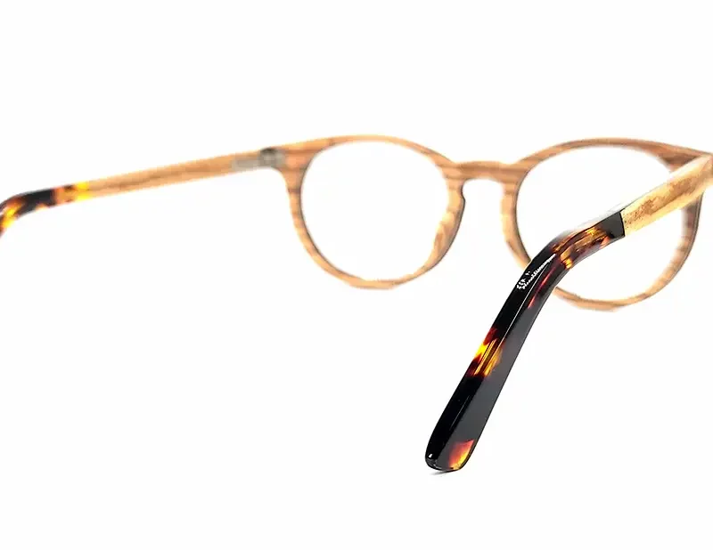 Lunette de vue en bois zebrano