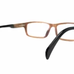 lunettes de vue en bois zébrano rectangulaire