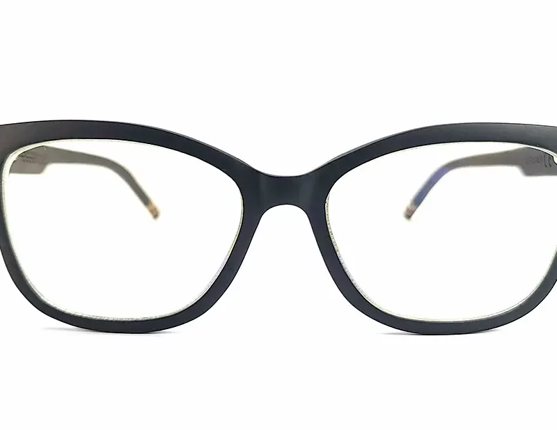 Lunettes de correction en essences d'ébène version modèle femme Milos
