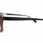 Lunette de vue en bois avec ses branches en acétate Syros Brown