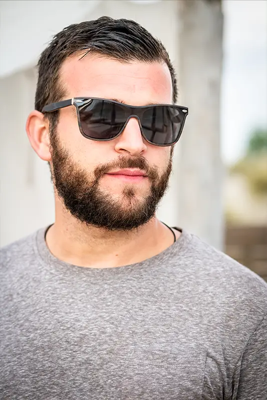 lunettes de soleil en bois arrow