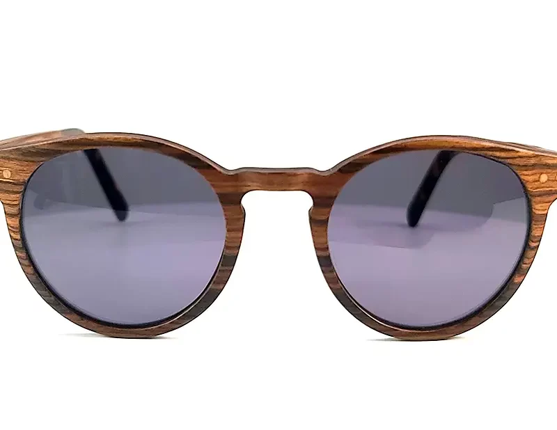 Lunettes de soleil en bois de palissandre avec verres polarisés et protection UV 400