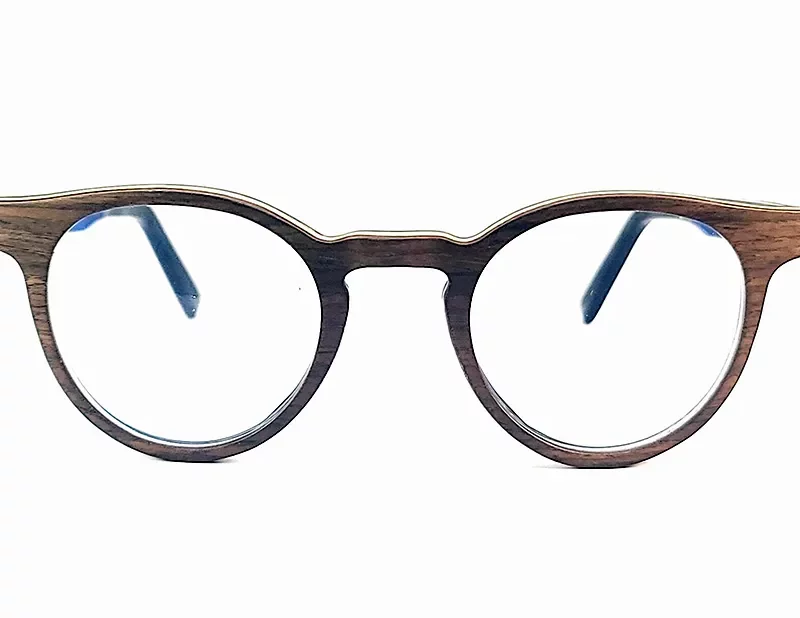 Découvrez nos lunettes de vue Orcus de forme pantos noyer