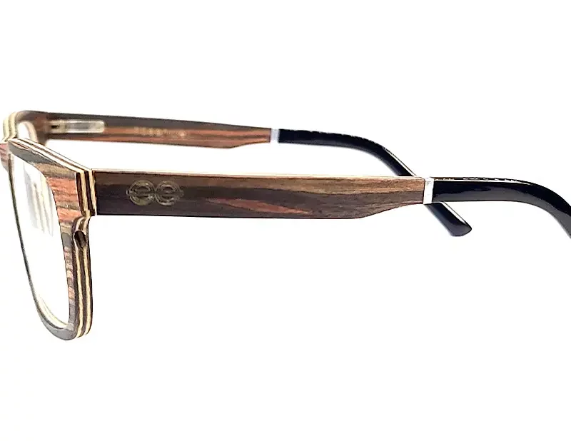 Les montures Samos sont des modèles classiques et sobres en essences de bois de palissandre