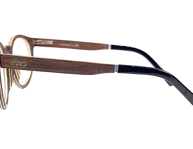 lunettes de vue en essences de noyer Sedna