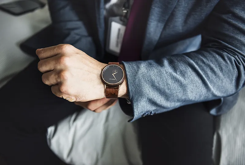 Montre en bois homme