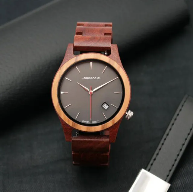 montres en bois essenciel