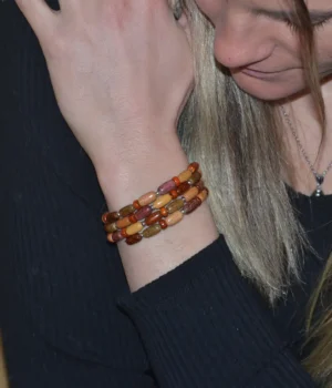 Bracelet Bois Multicolore My Essenciel - Collection Ornea, Accessoire de Mode Original