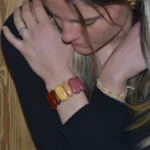 Bracelet Bois Multicolore My Essenciel - Collection Sandy, Accessoire de Mode Éthique