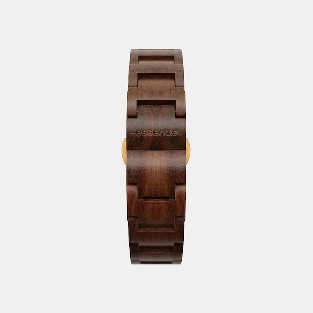 Bracelet de montre interchangeable en bois de Gaiac pour hommes