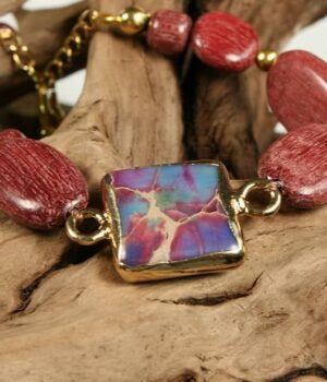 Bracelet unique Louli by Essenciel avec pierres naturelles