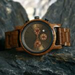 Montre homme chronomètre Everest en bois de noyer