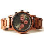 Montre sportive en bois avec mouvement Miyota japonais VD54