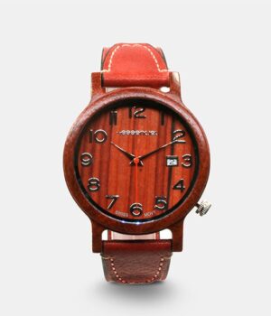 Montre homme rouge bois London