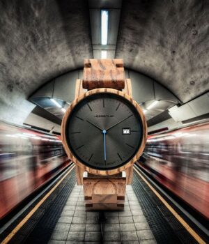 Montre homme en bois de zébrano Métro7