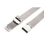 Bracelet argenté pour montre femme, maille milanaise
