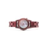Montre féminine Pearl en bois d’Amarante, parfaite pour tenues de bureau et soirées
