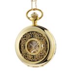 Mécanisme de haute précision visible sur la montre à gousset William, alliant artisanat traditionnel et innovation horlogère.