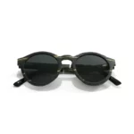 Lunettes solaires en bois d'ébène marbré pour femmes - LA BEATLES