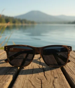 Alternative view of Lunettes soleil bois La-Bicolore-396FM