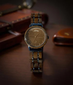 Montre homme bois fond noyer Kairos