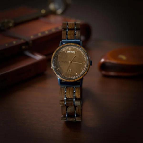 Montre homme bois fond noyer Kairos