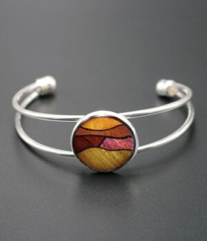 Bracelet écologique en bois précieux, idéal pour femme, modèle Fany.