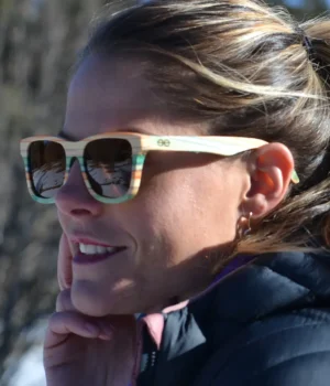 Lunettes de soleil bois multicolore Brazil