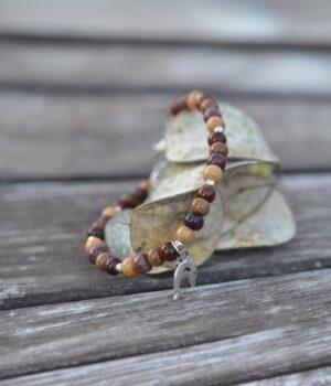 Bracelet fin bois multicolore Malou