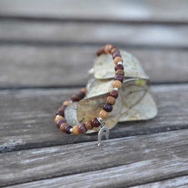 Bracelet fin bois multicolore Malou