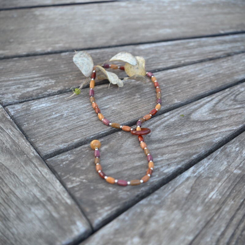 Collier sautoir bois multicolore - Isia